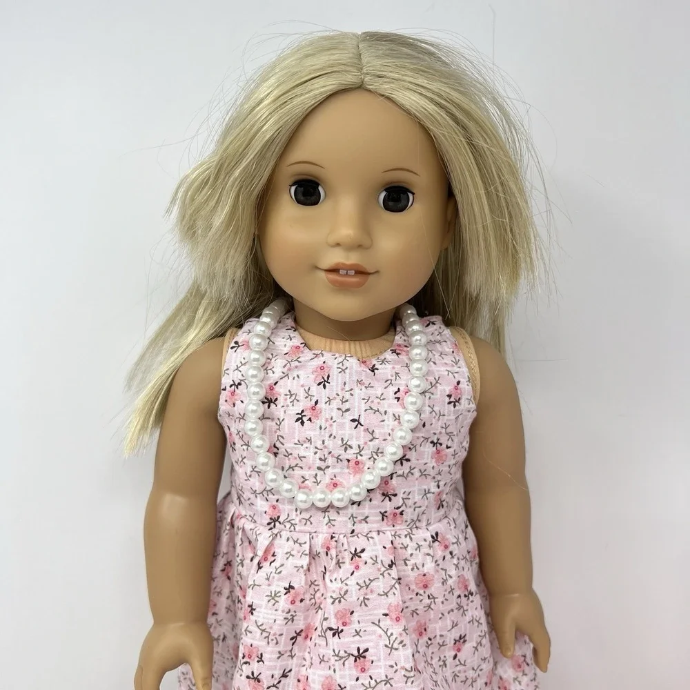 American Girl Doll Julie Albright 2014 Blonde‎ Hair Brown Eyes Pink Outfit 18